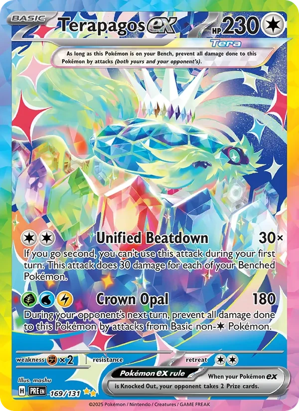Terapagos ex 169/131 Prismatic Evolutions Pokémon card