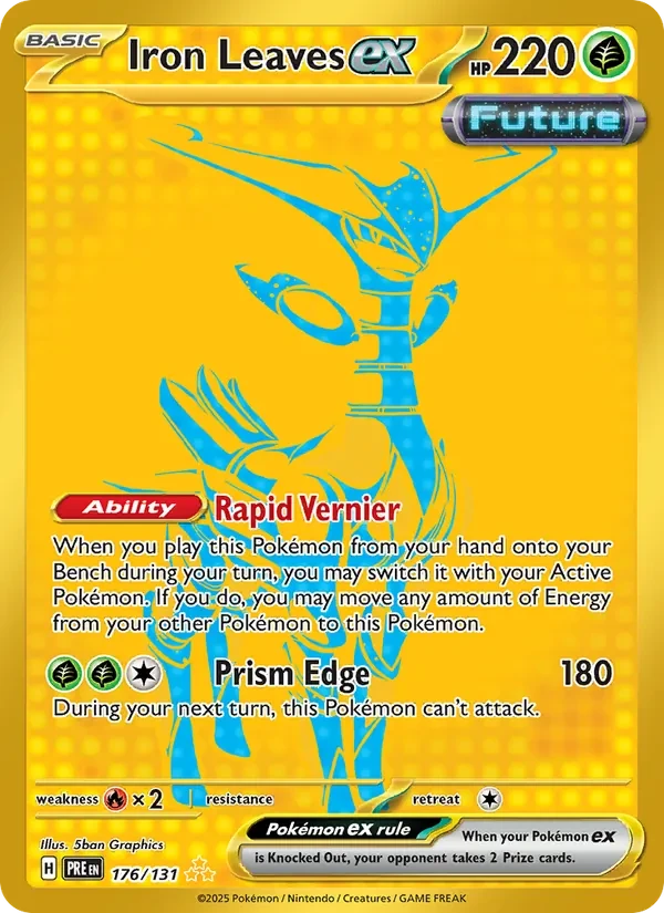 Iron Leaves ex 176/131 Prismatic Evolutions Pokémon card