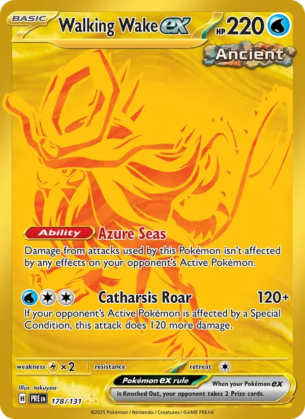 Walking Wake ex 178/131 Prismatic Evolutions Pokémon card