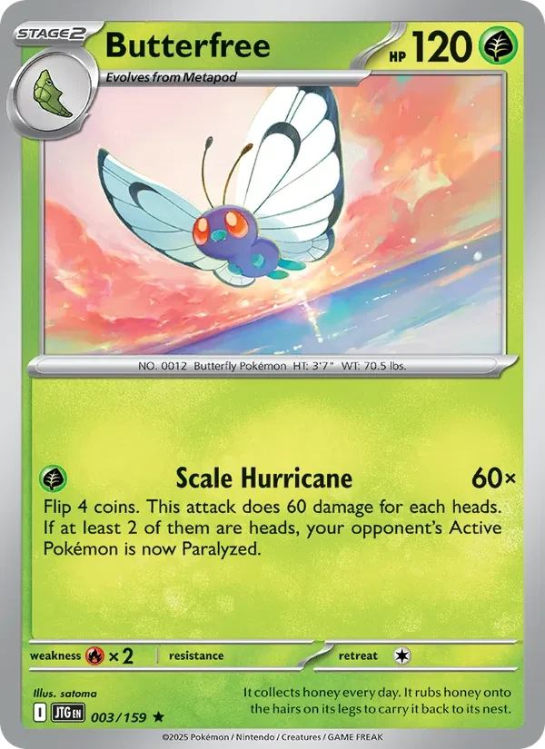 Butterfree 003/159 Journey Together Pokémon card