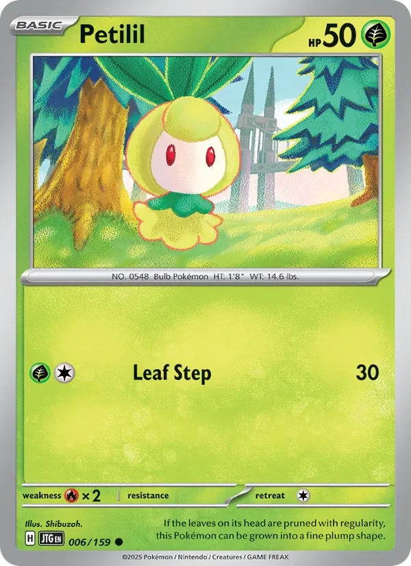 Petilil 006/159 Journey Together Pokémon card