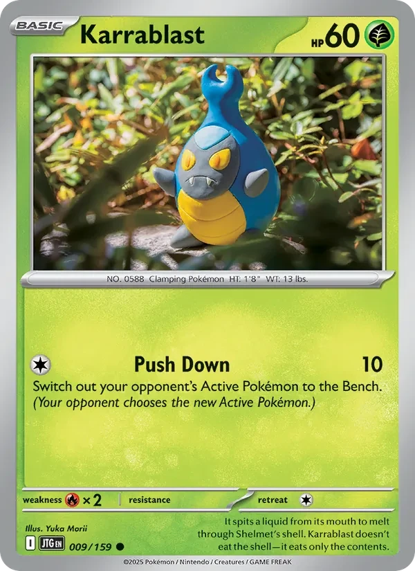 Karrablast 009/159 Journey Together Pokémon card