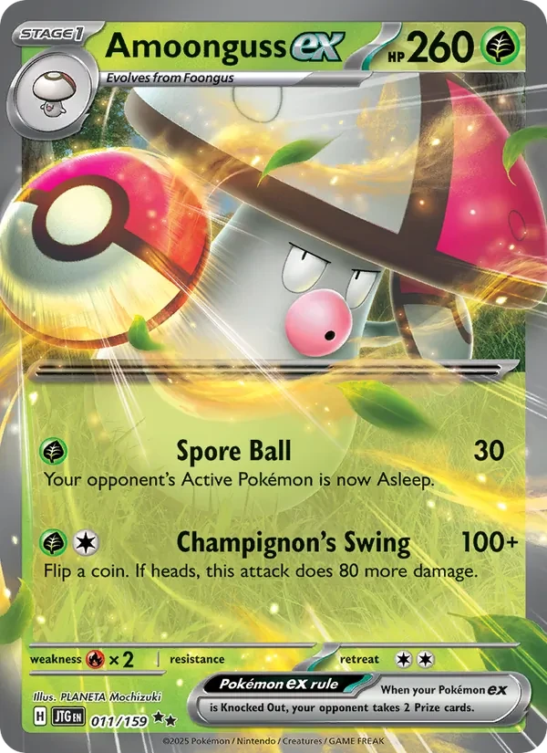 Amoonguss ex 011/159 Journey Together Pokémon Karte