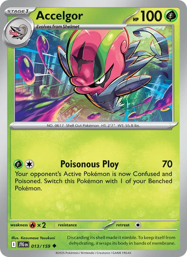 Accelgor 013/159 Journey Together Pokémon Karte