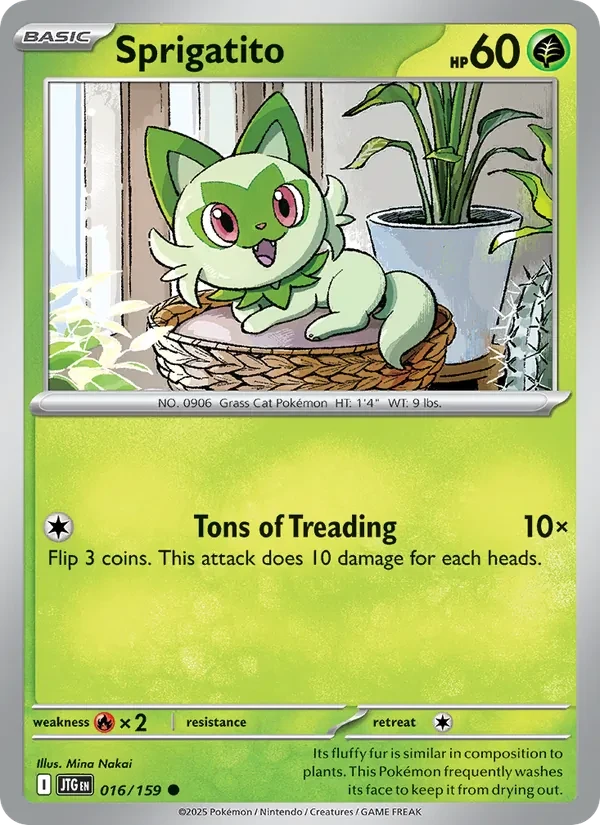 Sprigatito 016/159 Journey Together Pokémon card