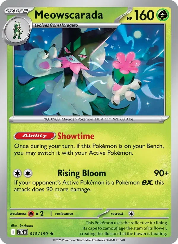Meowscarada 018/159 Journey Together Pokémon card