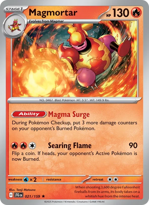 Magmortar 021/159 Journey Together Pokémon card