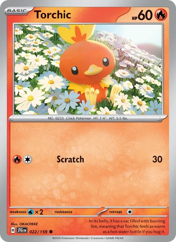 Torchic 022/159 Journey Together Pokémon card