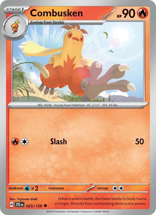Combusken 023/159 Journey Together Pokémon card