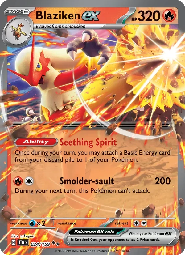 Blaziken ex 024/159 Journey Together Pokémon card