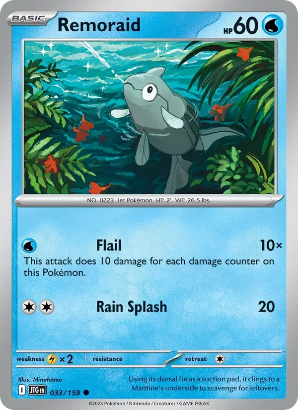 Remoraid 033/159 Journey Together Pokémon card