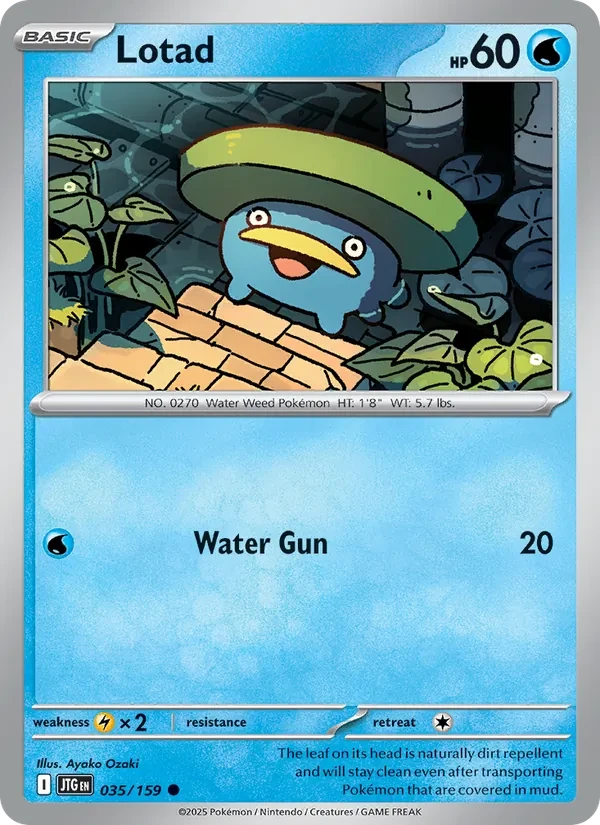 Lotad 035/159 Journey Together Pokémon card