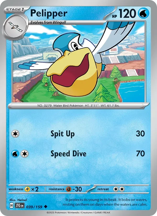 Pelipper 039/159 Journey Together Pokémon card
