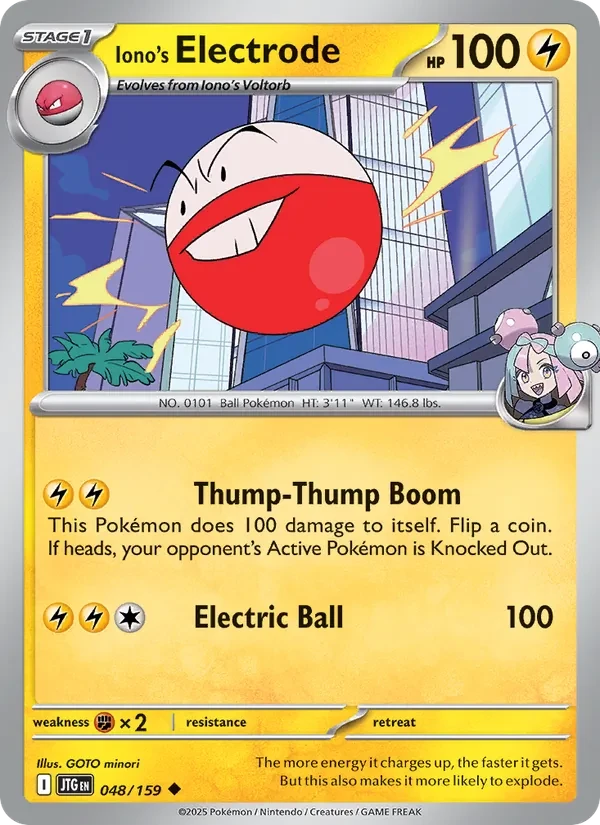 Iono's Electrode 048/159 Journey Together Pokémon card