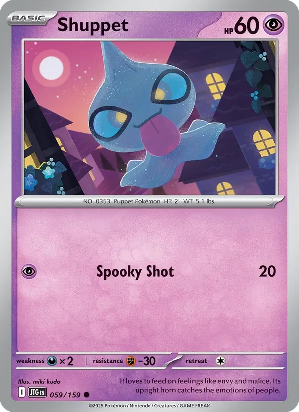 Shuppet 059/159 Journey Together Pokémon card