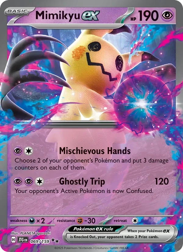 Mimikyu ex 069/159 Journey Together Pokémon card