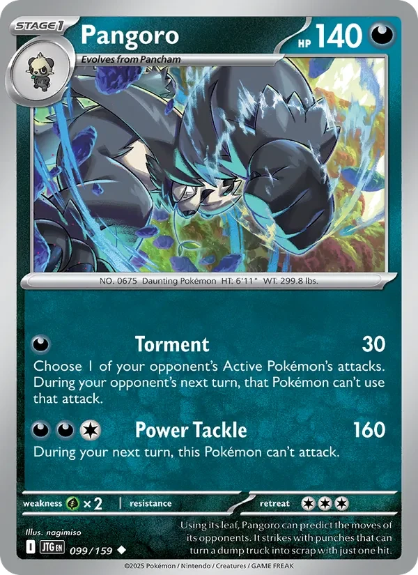 Pangoro 099/159 Journey Together Pokémon card