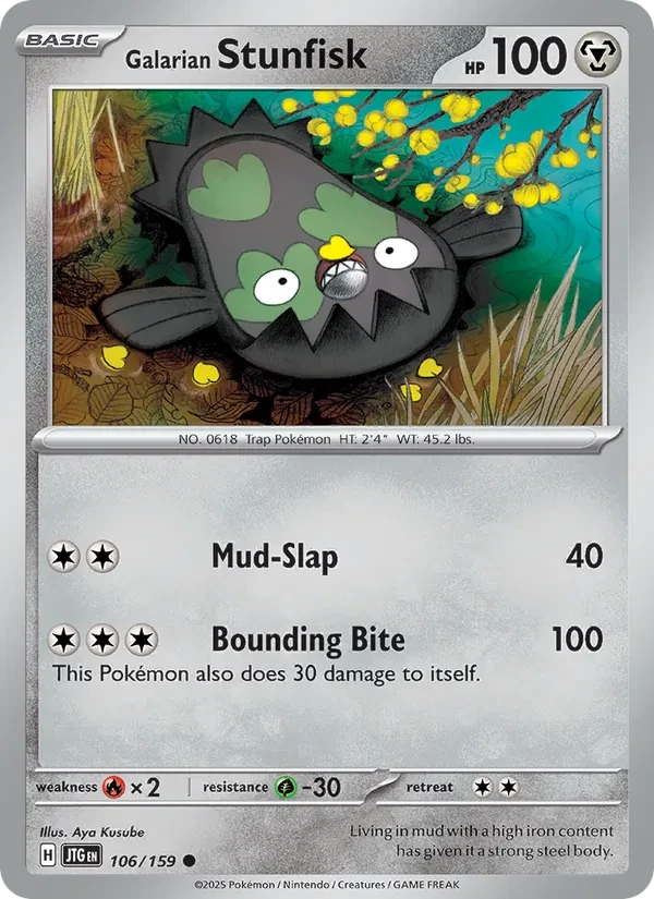 Galarian Stunfisk 106/159 Journey Together Pokémon card