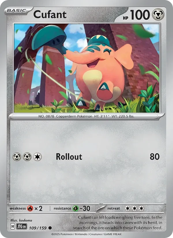 Cufant 109/159 Journey Together Pokémon Karte
