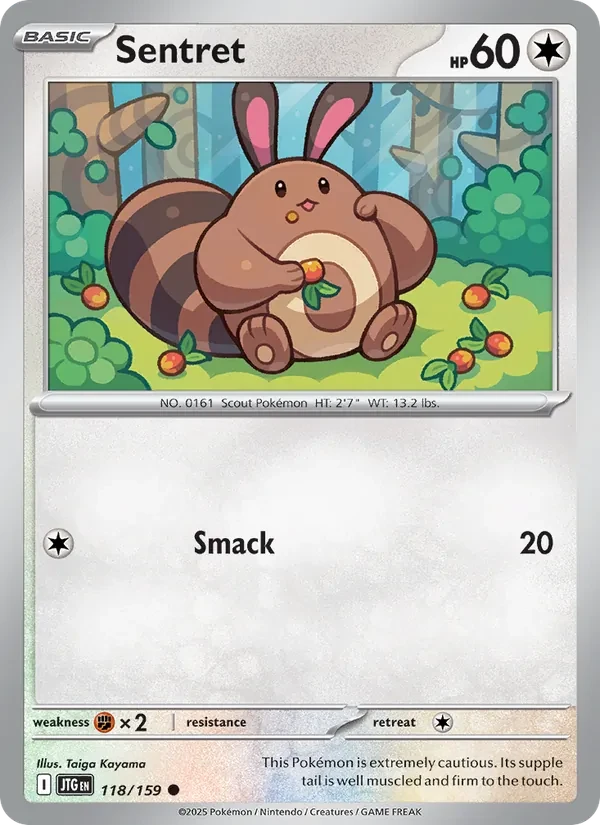 Sentret 118/159 Journey Together Pokémon card