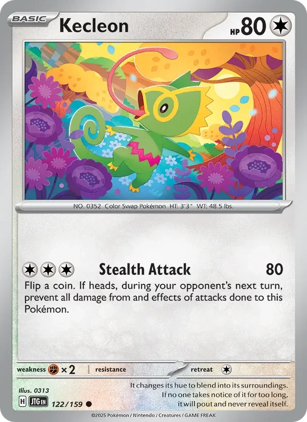 Kecleon 122/159 Journey Together Pokémon card