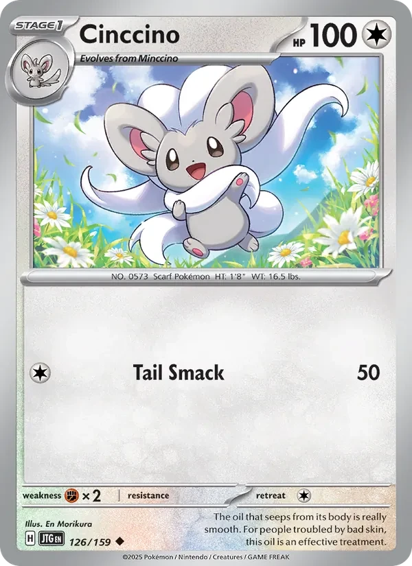 Cinccino 126/159 Journey Together Pokémon card