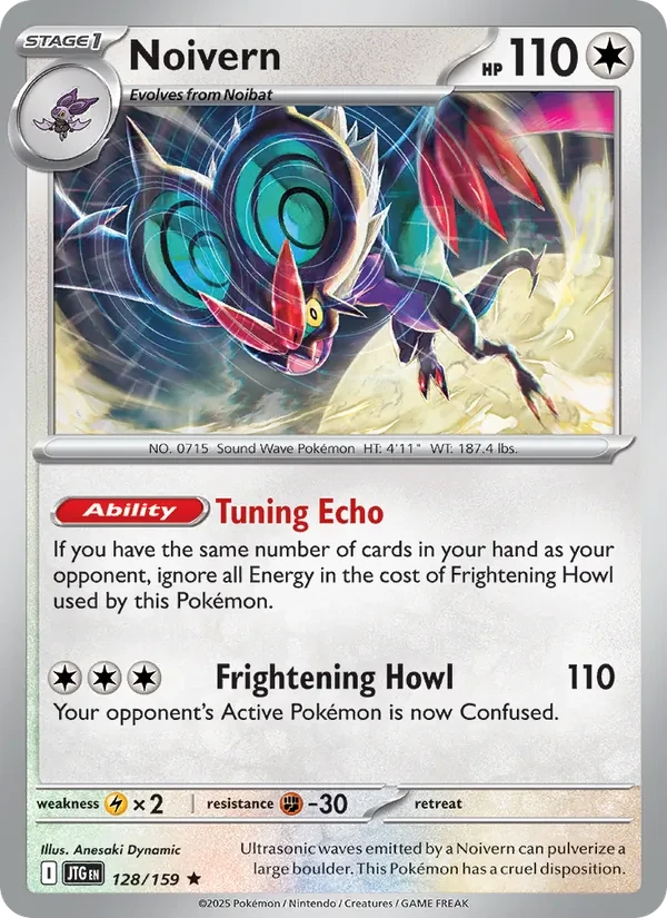 Noivern 128/159 Journey Together Pokémon card