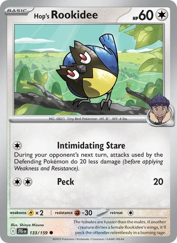 Hop's Rookidee 133/159 Journey Together Pokémon Karte