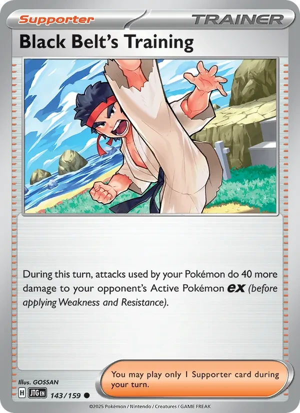 Black Belt's Training 143/159 Journey Together Pokémon Karte