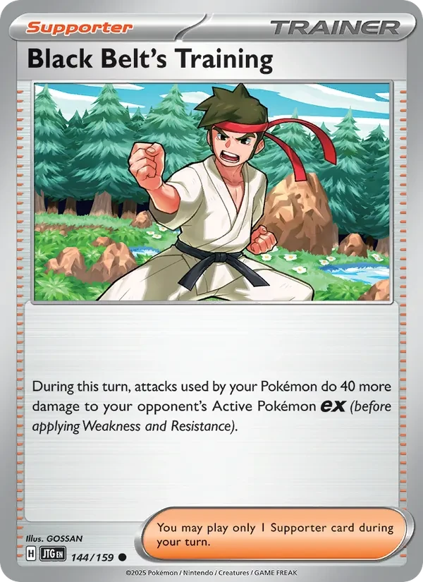 Black Belt's Training 144/159 Journey Together Pokémon Karte