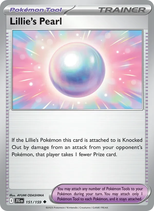 Lillie's Pearl 151/159 Journey Together Pokémon card