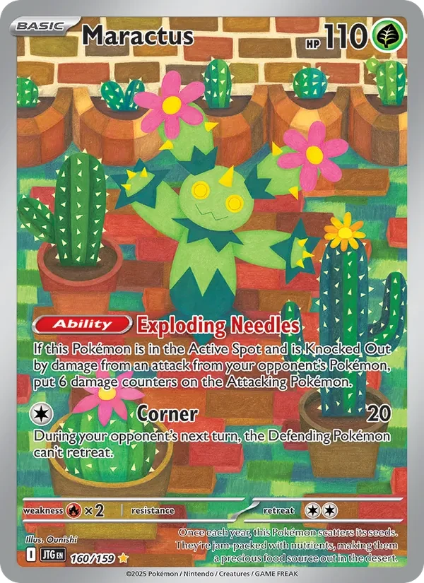 Maractus 160/159 Journey Together Pokémon card