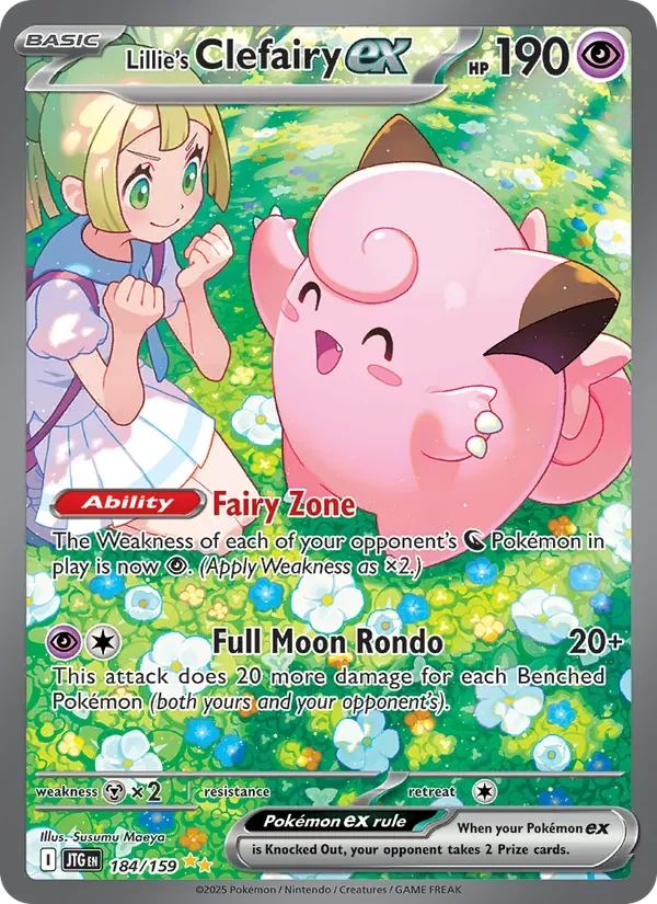 Carte Pokémon Lillie's Clefairy ex 184/159 Journey Together