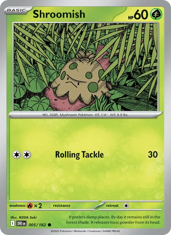 Shroomish 005/182 Destined Rivals Pokémon card