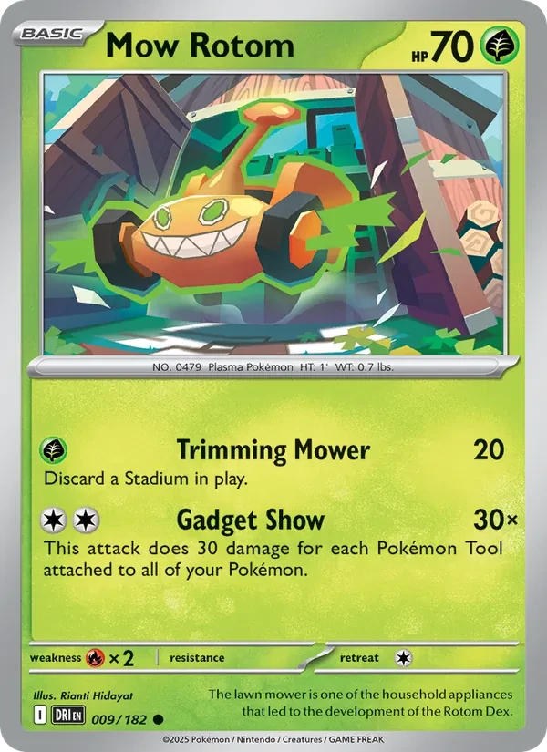 Mow Rotom 009/182 Destined Rivals Pokémon card
