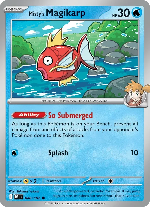 Misty's Magikarp 048/182 Destined Rivals Pokémon card