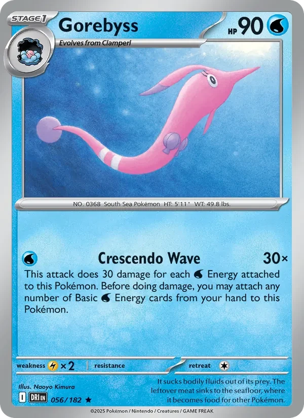 Gorebyss 056/182 Destined Rivals Pokémon card