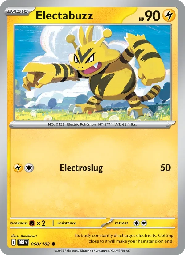 Electabuzz 068/182 Destined Rivals Pokémon card