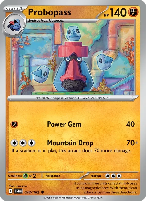 Probopass 098/182 Destined Rivals Pokémon card