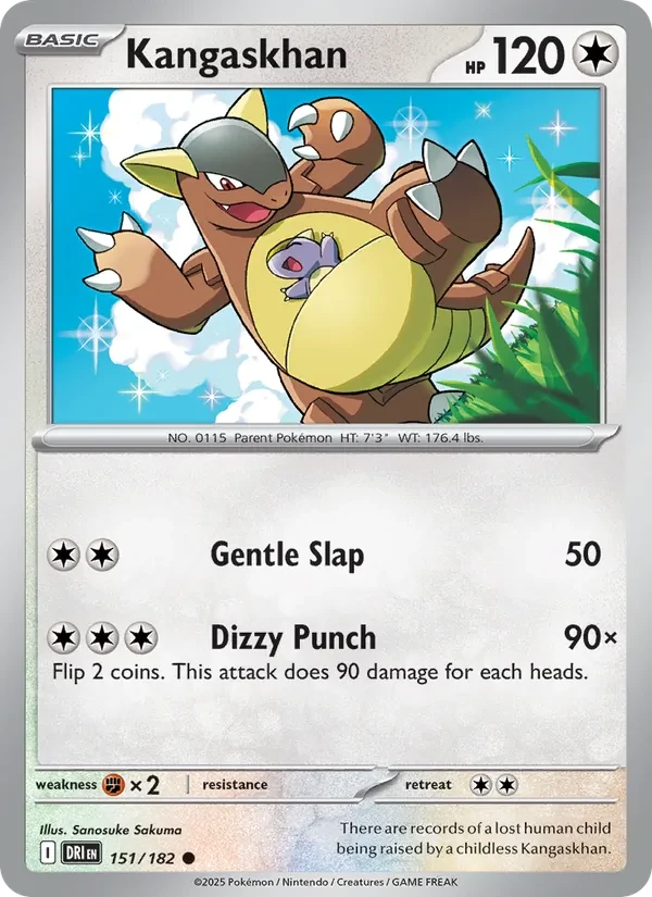 Kangaskhan 151/182 Destined Rivals Pokémon card