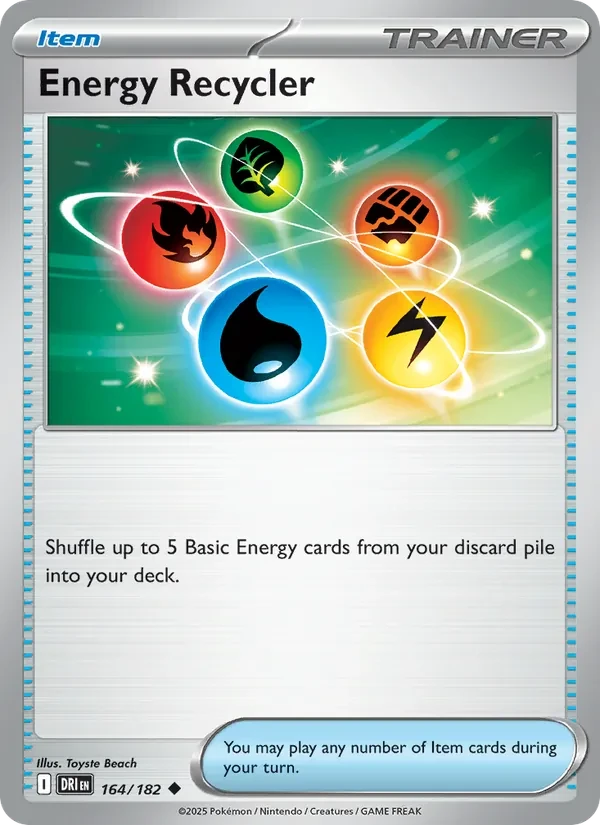 Energy Recycler 164/182 Destined Rivals Pokémon card