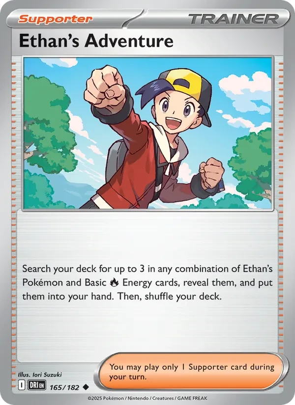 Ethan's Adventure 165/182 Destined Rivals Pokémon Karte