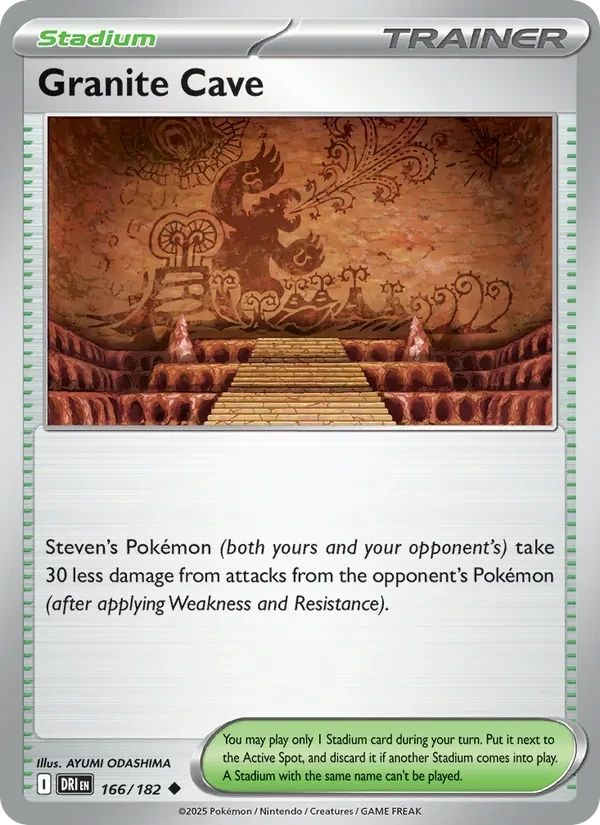 Granite Cave 166/182 Destined Rivals Pokémon card