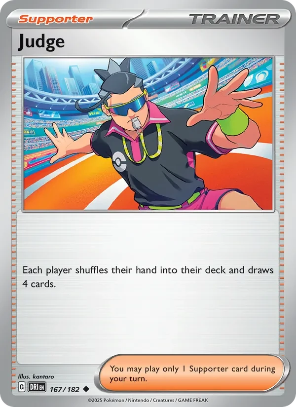 Judge 167/182 Destined Rivals Pokémon card