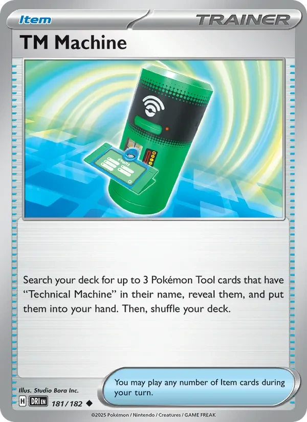 TM Machine 181/182 Destined Rivals Pokémon card