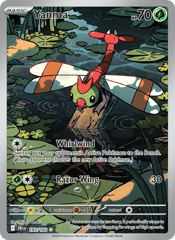 Yanma 183/182 Destined Rivals Pokémon card