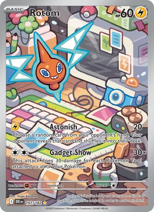 Rotom 197/182 Destined Rivals Pokémon card