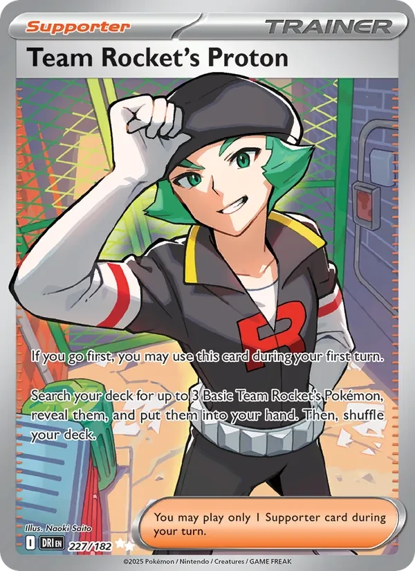Team Rocket's Proton 227/182 Destined Rivals Pokémon card