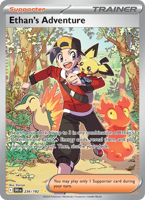 Ethan's Adventure 236/182 Destined Rivals Pokémon card