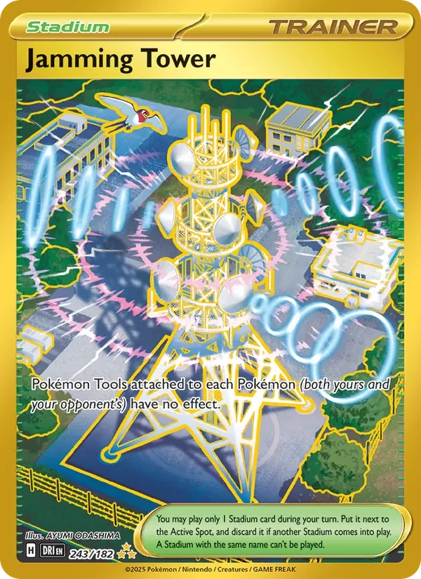 Jamming Tower 243/182 Destined Rivals Pokémon card